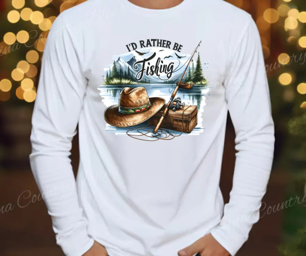 Rather Be Fishing – Multi Small / Long Shirt