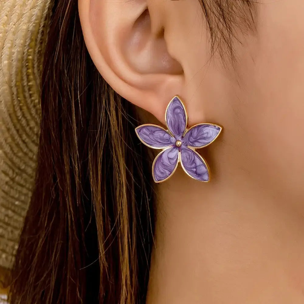 Ready for Spring – Purple Earrings