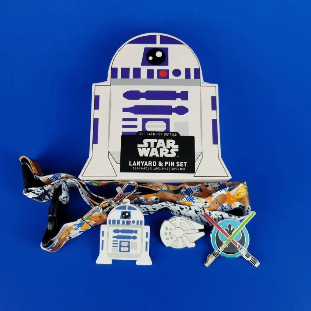 Rebels & Droids Star Wars Lanyard With 2 Enamel Pins Boxed Set Lanyards