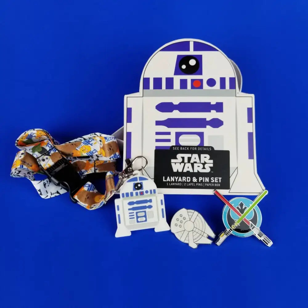 Rebels & Droids Star Wars Lanyard With 2 Enamel Pins Boxed Set Lanyards