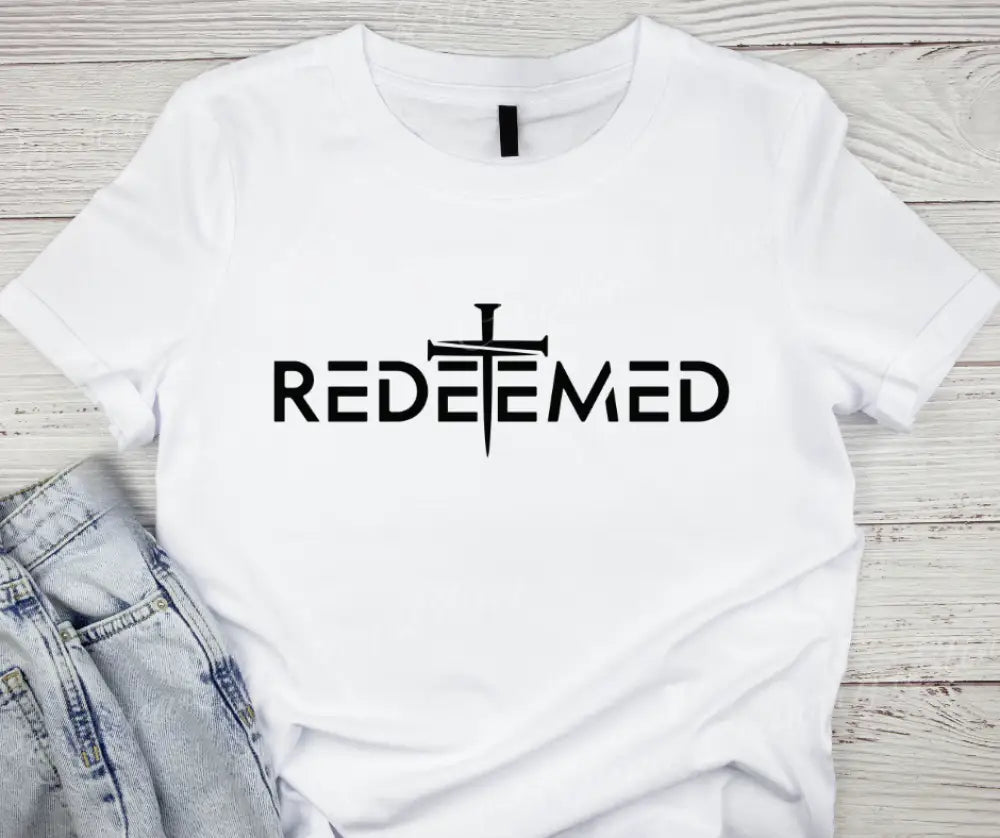 Redeemed – Multi Small / White Short Sleeve Shirt