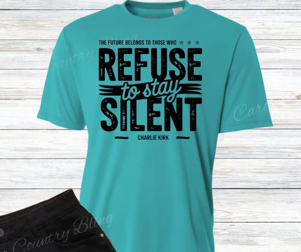 Refuse to Stay Silent - Multi Small / Short / Teal Shirt