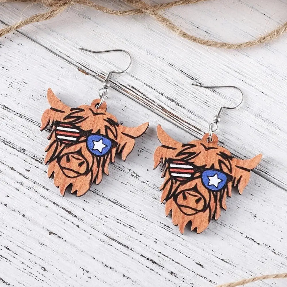 Rocking Moo-Erica – Multi Earrings
