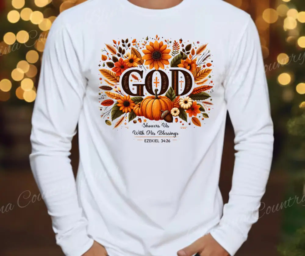 Shower Us with Blessings - Multi Small / Long Shirt