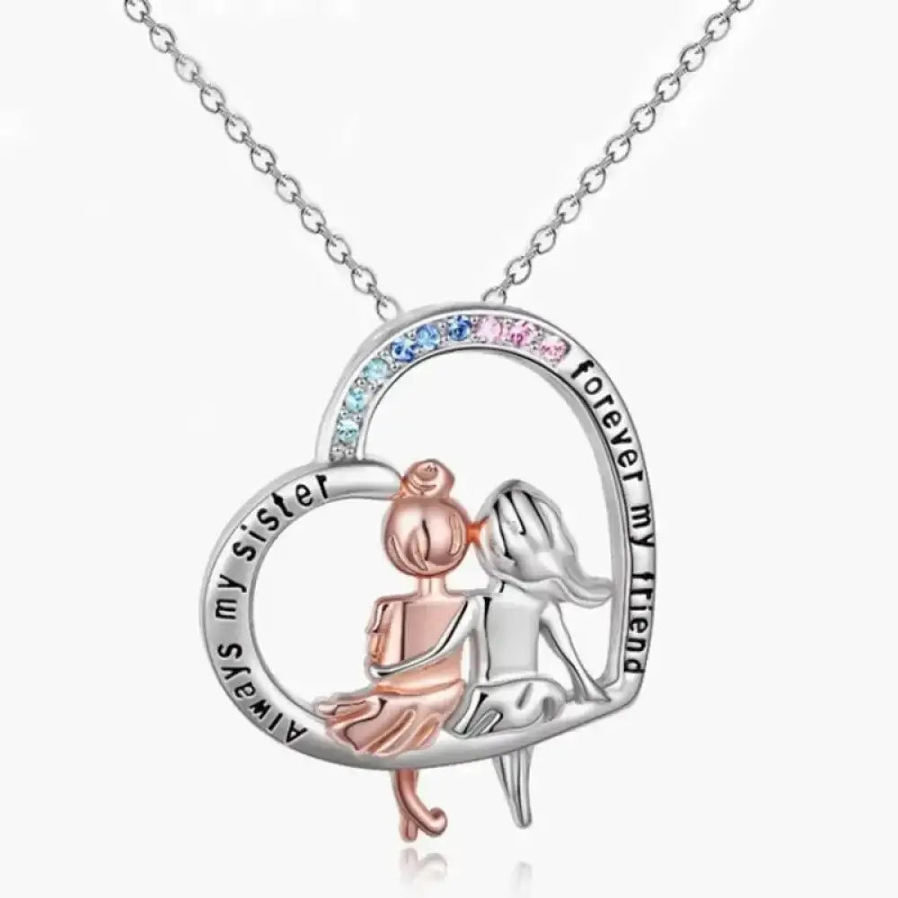 Sister Love – Silver Necklace