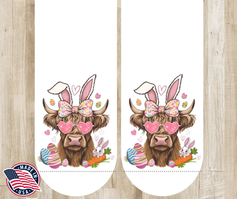 Some Moo Loves You – White Socks