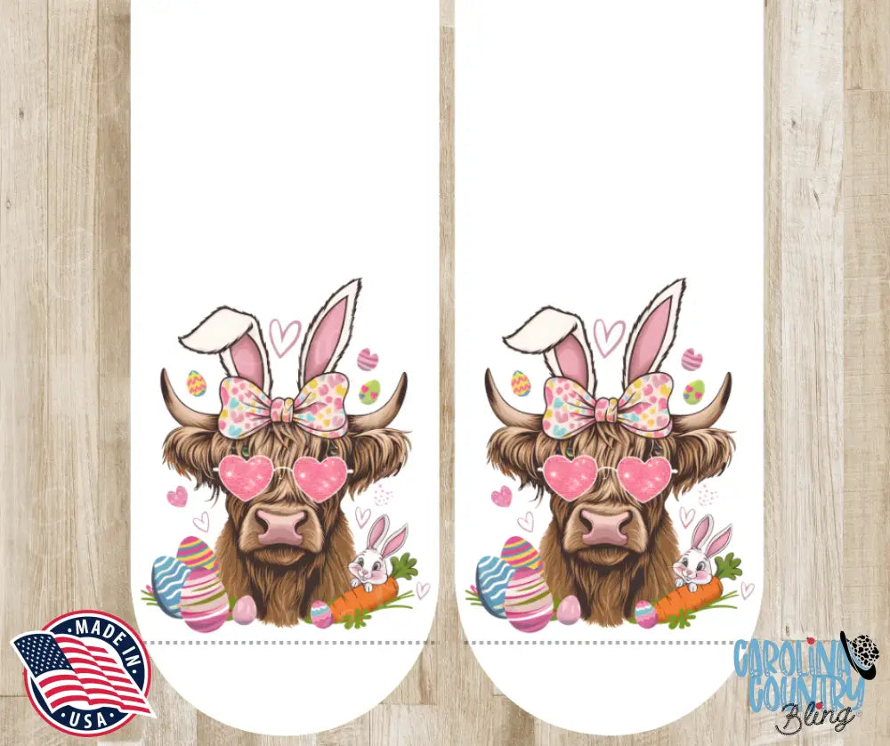 Some Moo Loves You – White Socks