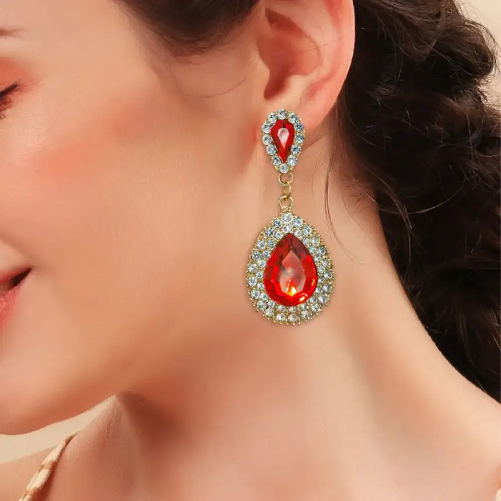 Sparkle And Shine – Red Earrings