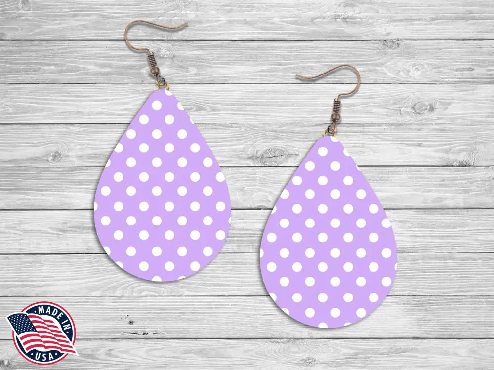 Spotted You First – Purple Earrings
