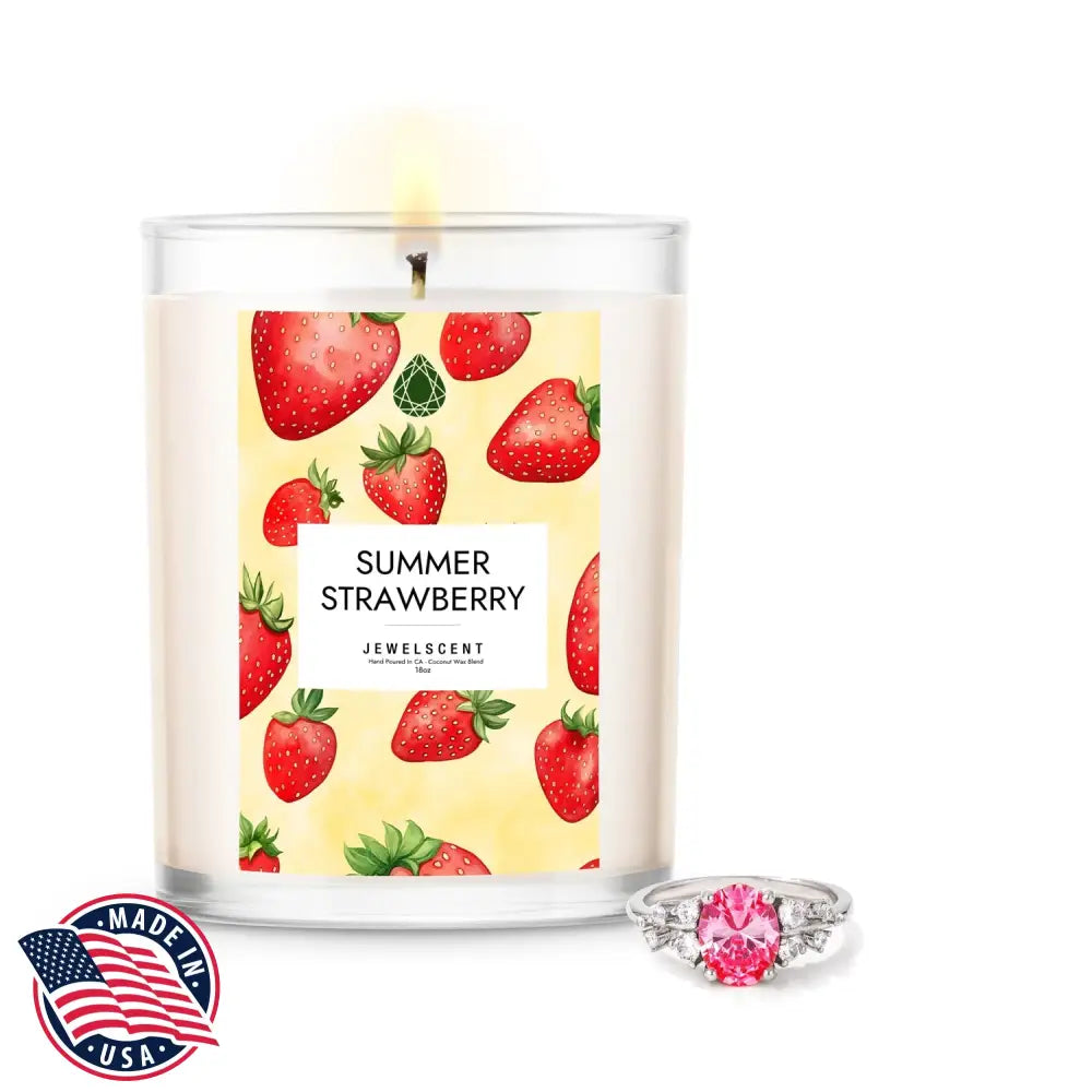 Summer Strawberry Candle - 18oz - Home Candle
