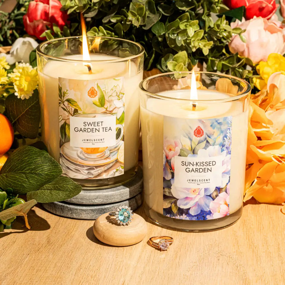 Sun-Kissed Garden 18oz Mystery Box Jewelry Candle - Carolina Country Bling