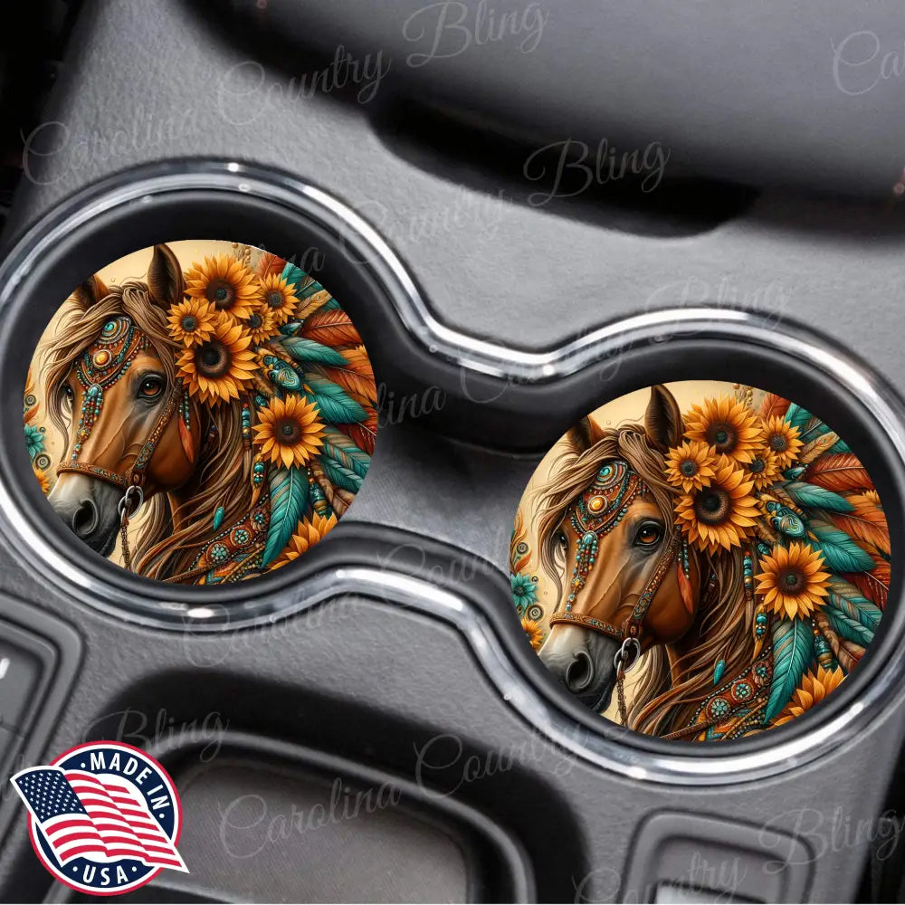 Sunflower Magic- Multi - Car Coaster