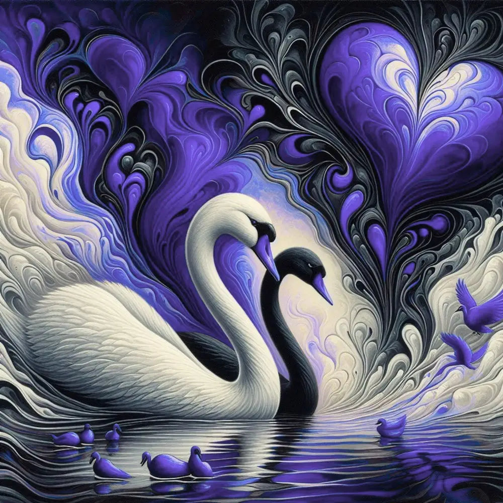 Swan Romance - Purple - Art & Craft Kits