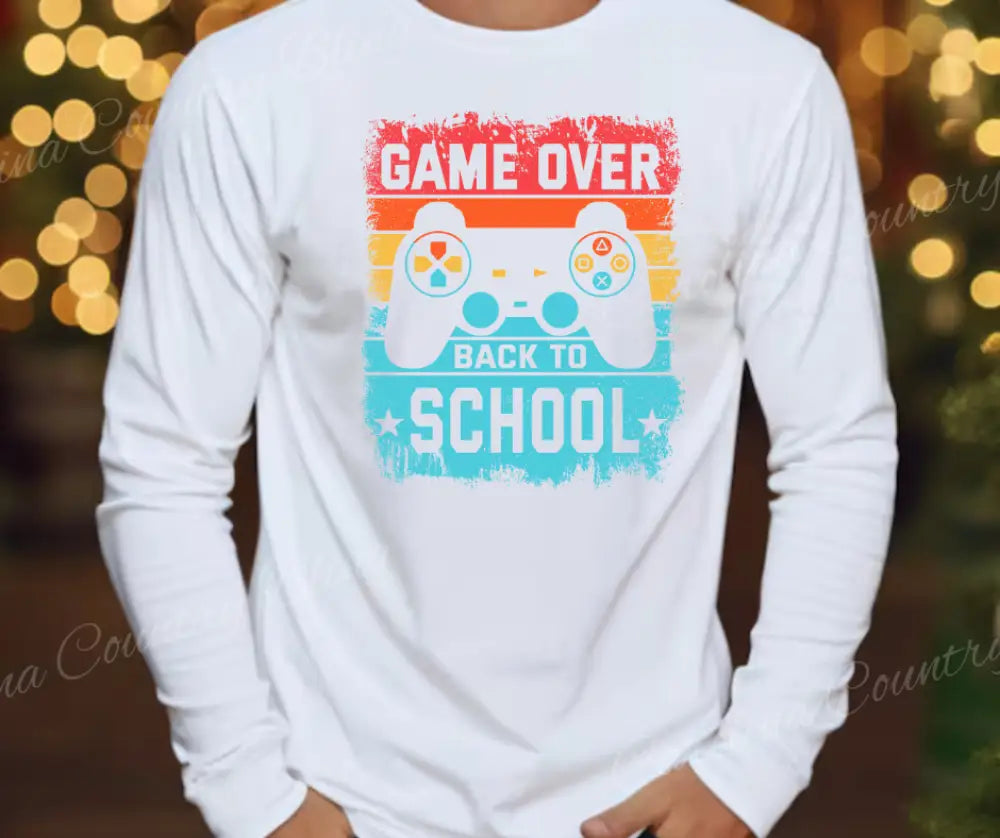 Time For School – White Small / Long Shirt