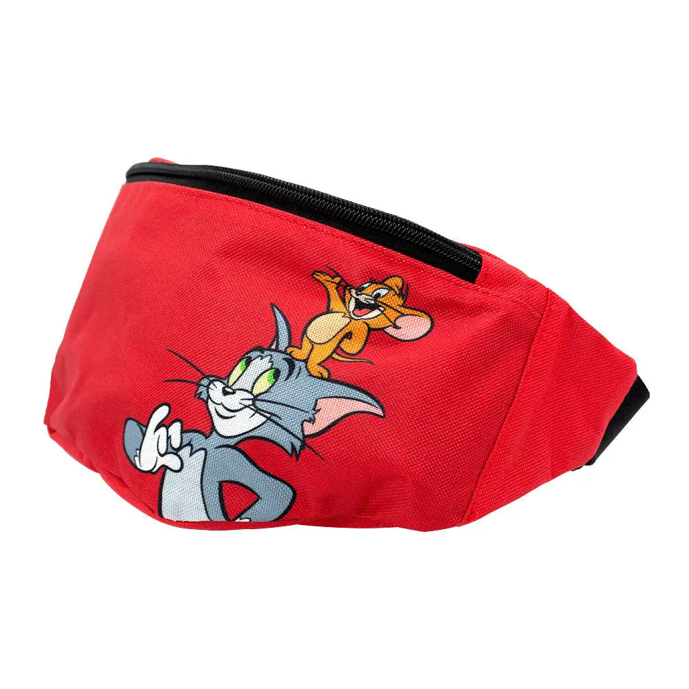 Fanny Pack - Tom and Jerry Smiling Pose Red Fanny Packs