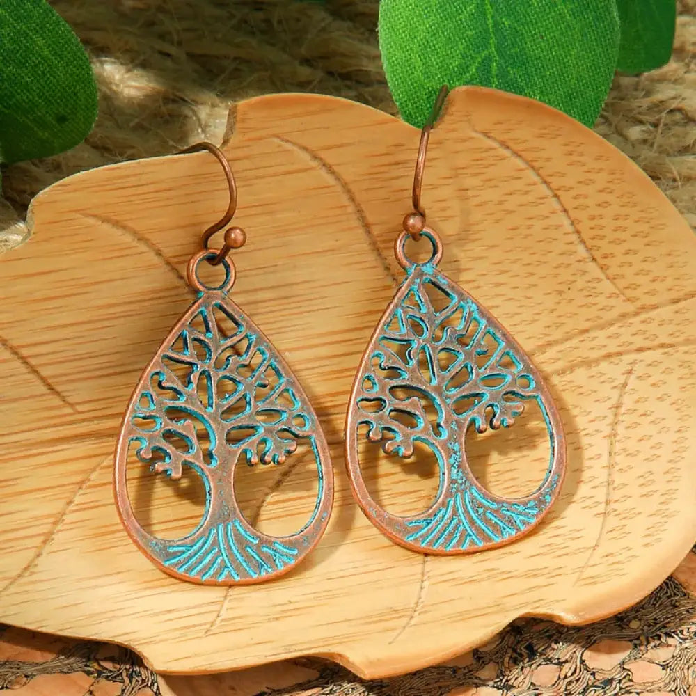 Tree of Life – Blue Earrings