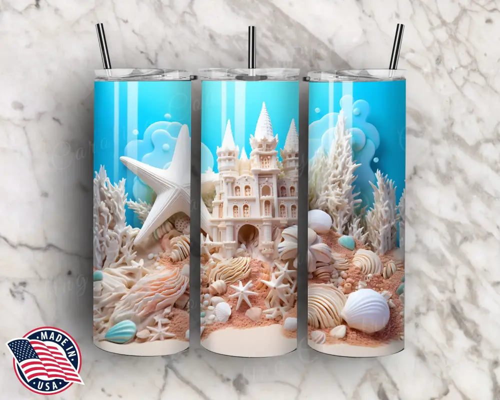 Under The Sea Blue Tumbler