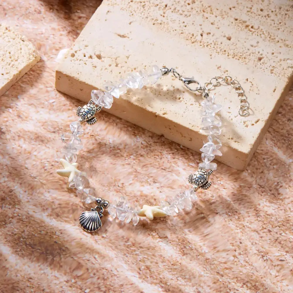 Walk On The Beach – Silver Bracelet