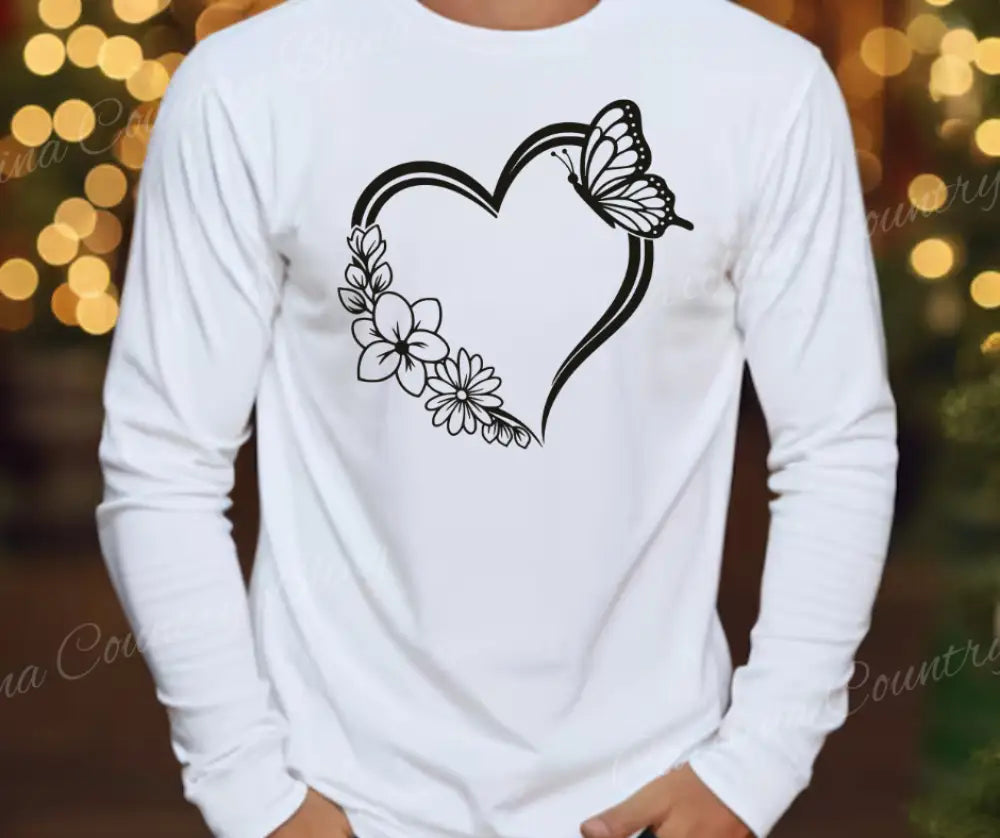 Watch My Heart Bloom – Multi Small / Long / White Long Shirt