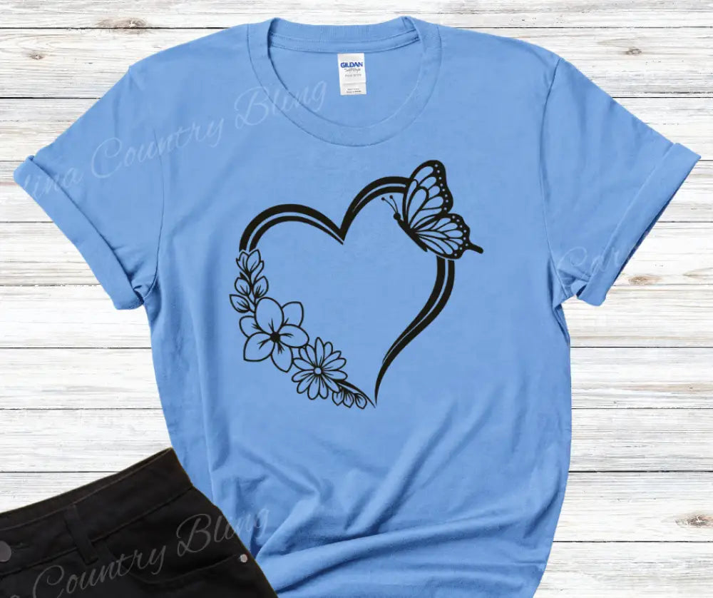 Watch My Heart Bloom – Multi Small / Short / Blue Shirt
