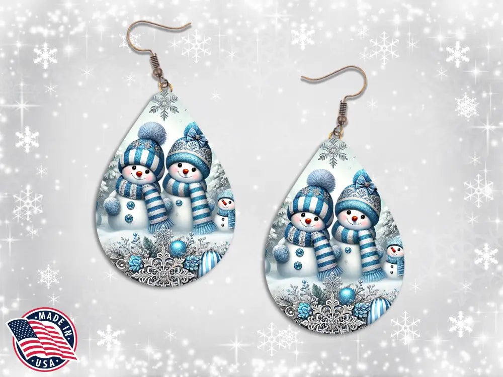 Winter Friends - Blue Earrings
