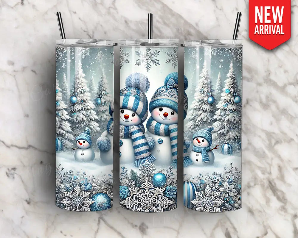 Winter Friends - Blue Tumbler