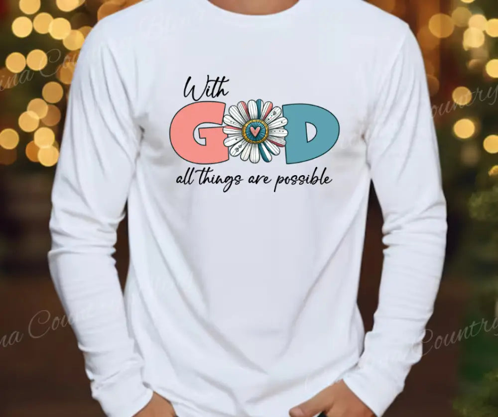 With God – Multi Small / Long Shirt