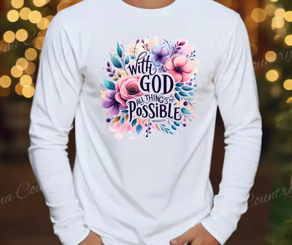 With God – Multi Small / Long Shirt
