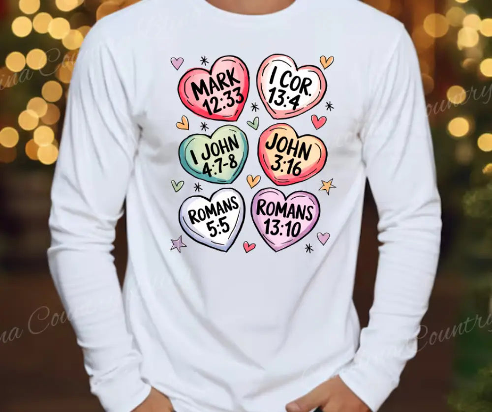 Words Of Love – White Small / Long Shirt