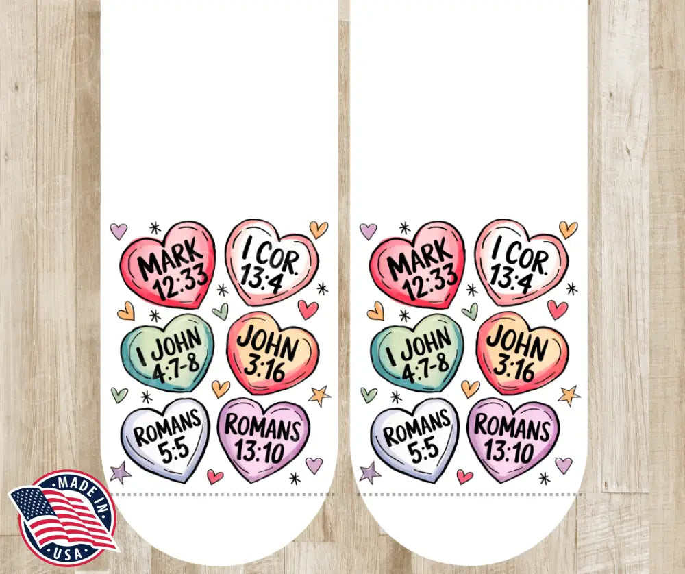 Words Of Love – White Socks