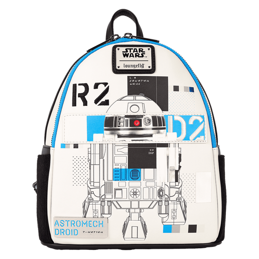 Loungefly Star Wars: The Power of the Force R2-D2 Astromech Droid Light Up Mini Backpack Bags & Wallets