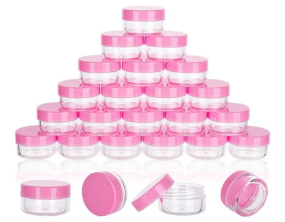 Acrylic Jars for Wax or Drills - Pink - Art & Crafting Tools
