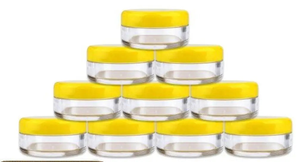 Acrylic Jars for Wax or Drills - Yellow - Art & Crafting Tools