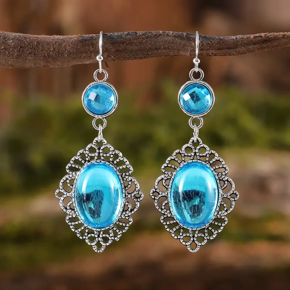 Add That Sparkle – Blue Earrings