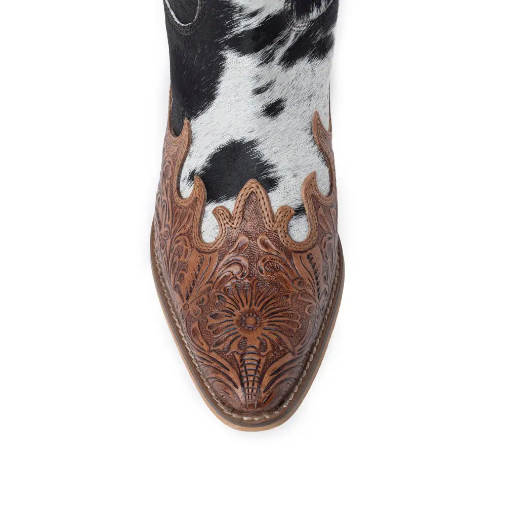 Adelaide Hair-On High Top Boots - SHOES