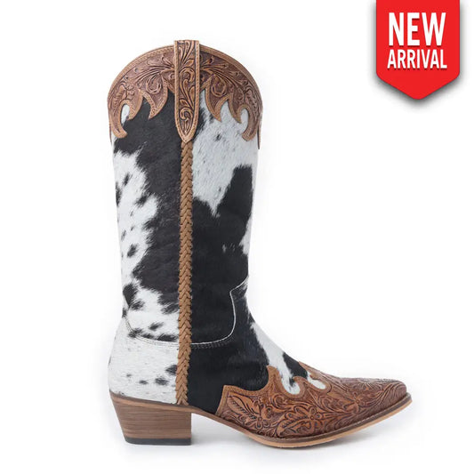 Adelaide Hair-On High Top Boots - SHOES