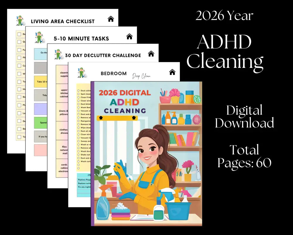 ADHD Cleaning - 2026 Year Digital Download