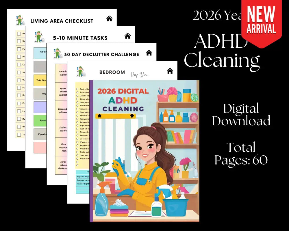 ADHD Cleaning - 2026 Year Digital Download