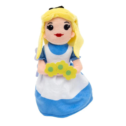 Dog Toy Squeaker Plush - Alice in Wonderland with Flowers Full Body Pose Dog Toy Squeaky Plush