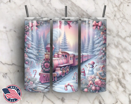 All Aboard - Pink Tumbler
