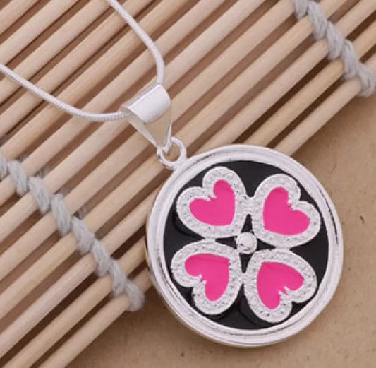 All Around My Heart Pink Necklace