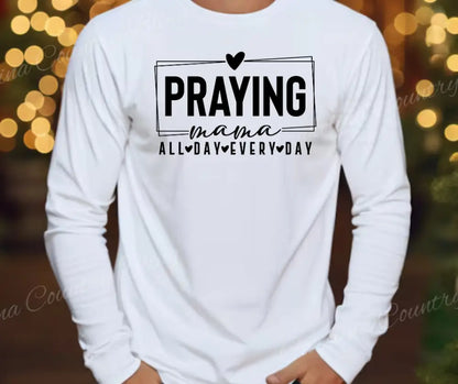 All Day Every Day – Multi Small / Long / White Long Shirt