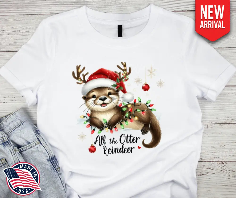 All the Otter Reindeer - Multi Small / Short Shirt