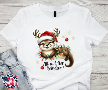 All the Otter Reindeer - Multi Small / Short Shirt