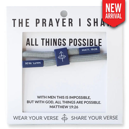 All Things are Possible Matthew 19:26 bracelet