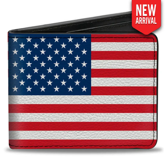 Bi-Fold Wallet - United States Flag Bi-Fold Wallets