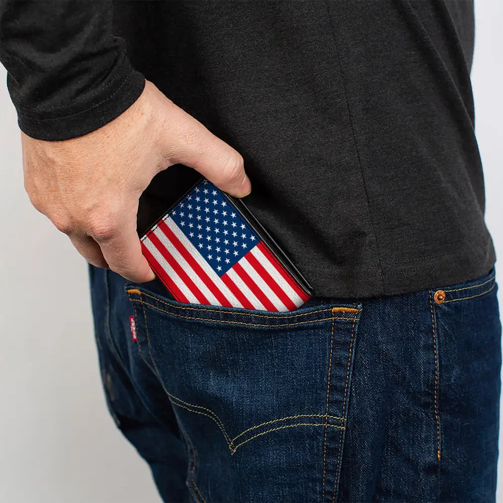 Bi-Fold Wallet - United States Flag Bi-Fold Wallets