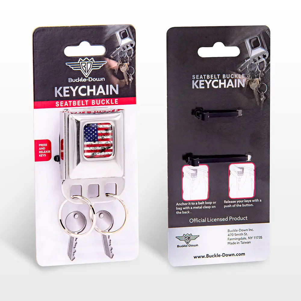 Keyholder - American Flag Distressed Full Color Red/White/Blue/Black Key Holders