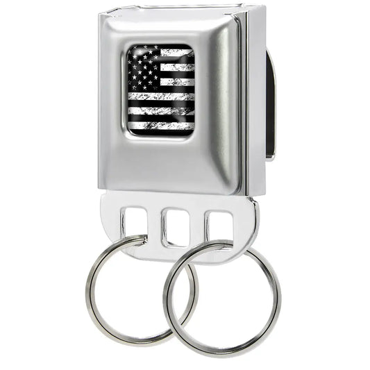 Keyholder - American Flag Distressed Full Color Black/White Key Holders