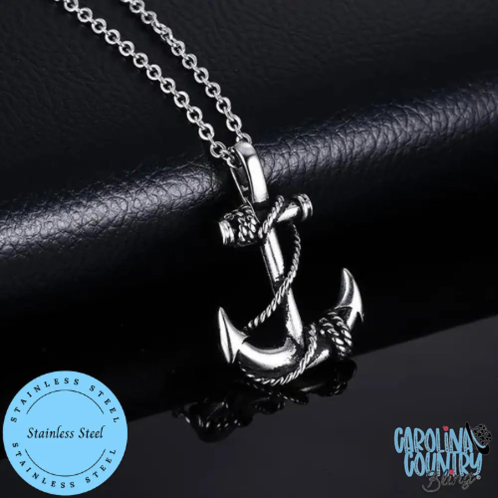 Anchors Away – Black Necklace